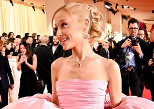 Ariana Grande na Oscary 2024 wybrała bufiastą kreację. Niektórzy będą przecierać oczy
