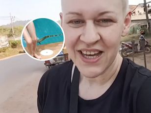 Byli z dziećmi przy basenie. Nagle koło córki pojawił się ogromny gad