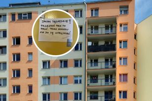 Rzucał jej niedopałki na balkon.