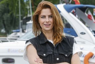 Sfotografowano ją na plaży.