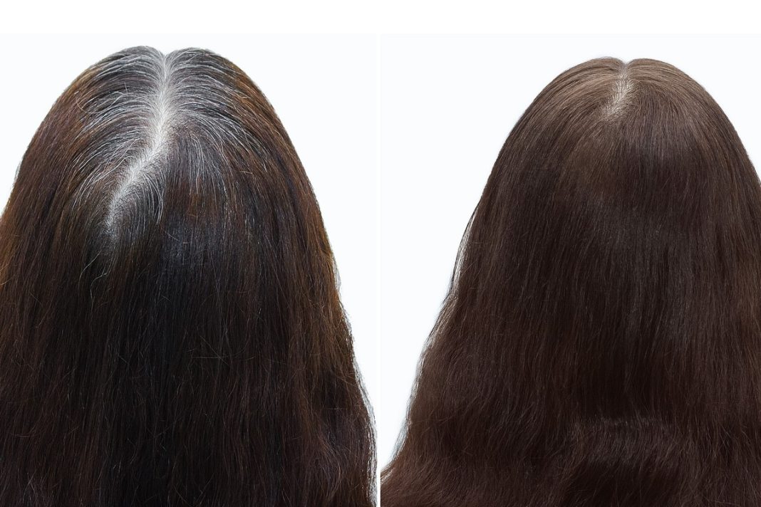 Kobiety pokochały ten korektor do włosów w sprayu. Maskuje 100% siwych włosów i widoczny odrost