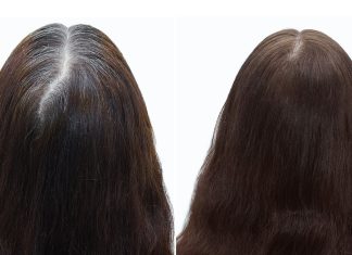 Kobiety pokochały ten korektor do włosów w sprayu. Maskuje 100% siwych włosów i widoczny odrost