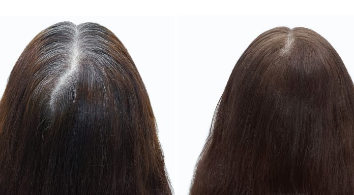 Kobiety pokochały ten korektor do włosów w sprayu. Maskuje 100% siwych włosów i widoczny odrost