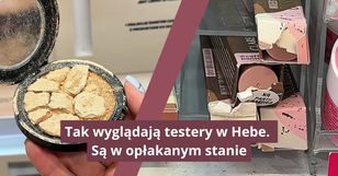 Tak wyglądają testery w Hebe. Są w opłakanym stanie